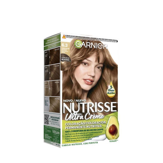 Garnier Nutrisse Kit Coloração Permanen 6.3 Louro Escuro Dourado