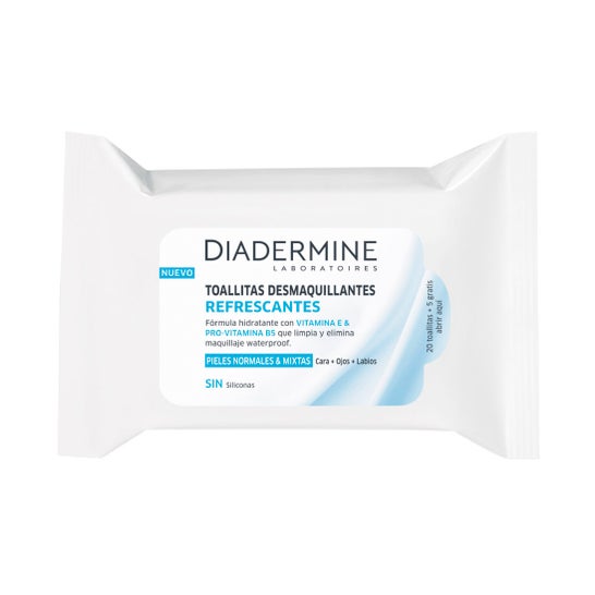 Diadermine Toallitas Desmaquillantes Refrescantes 25 uds