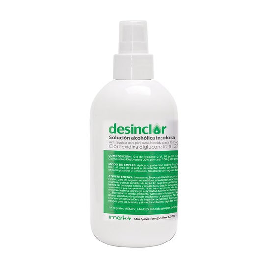 Desinclor Solución Alcoholica Coloreada Clorhexidina 2% 250ml
