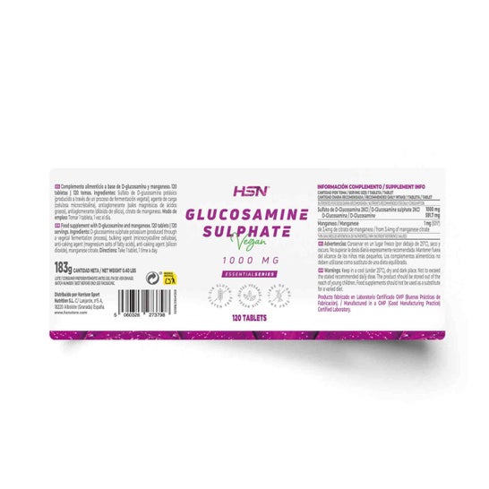HSN Sulfato de Glucosamina 1000 mg 120 comp