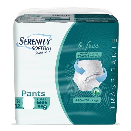 Serenity Pants Soft Dry Sensitive Super Pañal Talla L 12uds