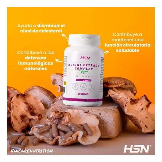 HSN Extracto de Reishi Complex 15:1 500 mg 120 vcaps
