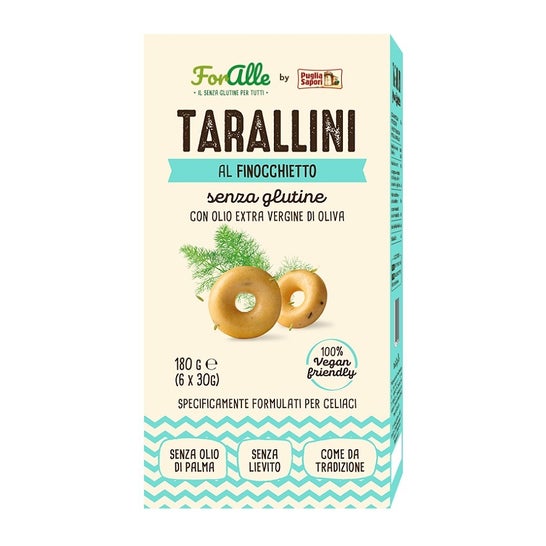 ForAlle Tarallini Finocchietto Senza Glutine 6x30g
