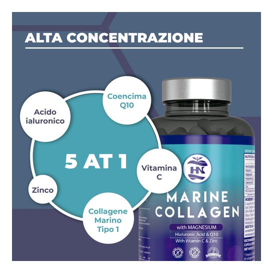 Hn Marine Collagen + Hialuronic Acid & Q10 120caps