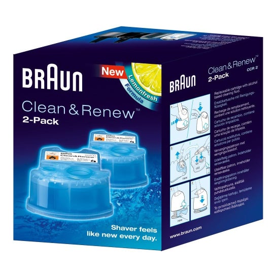 Braun Clean & Renew Pack Cartucho Limpiador Tipo 5331 2uds