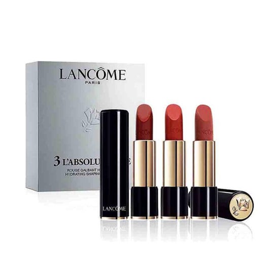 Lancôme Set 3 L'Absolu Rouge Lipstick 1ud