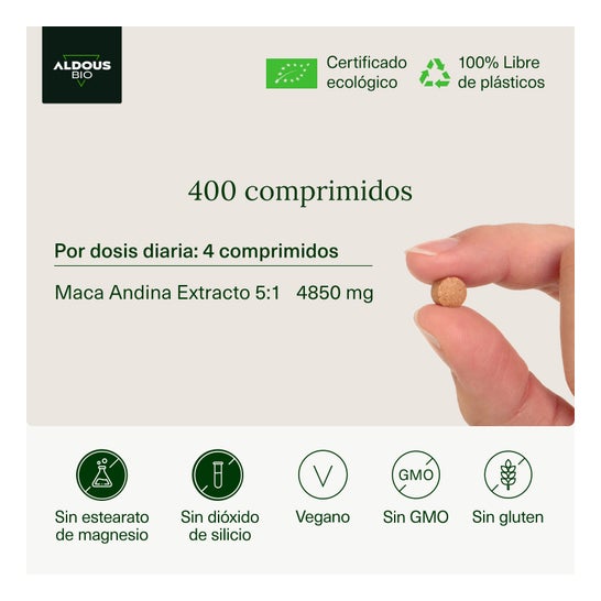 Aldous Labs Extracto De Maca Andina Ecológica Premium 300 Comp Aldous Labs,