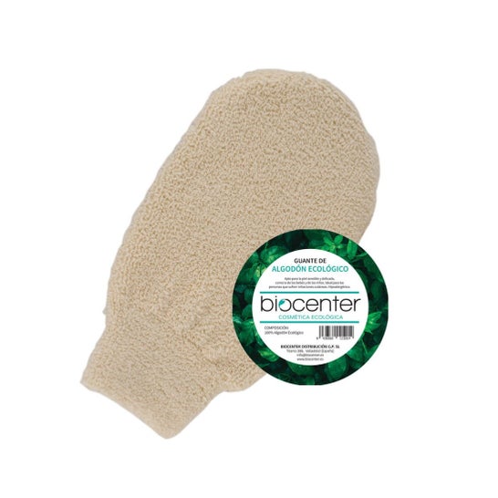 Biocenter Guante de Baño Algodon Eco 1ud