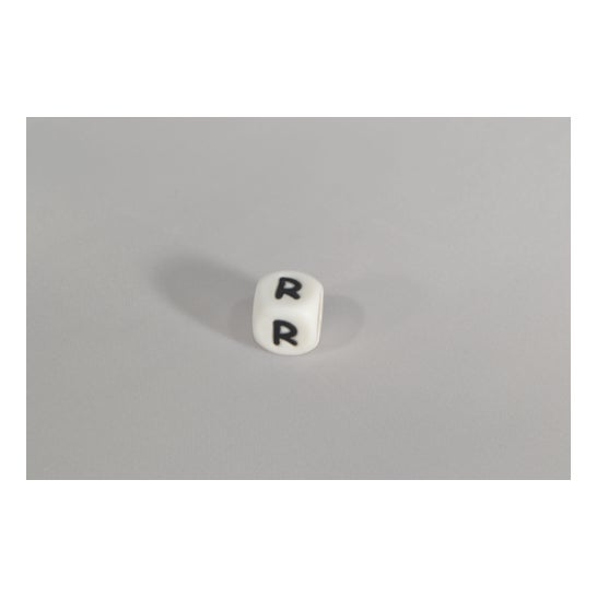 Perlina di silicone irreversibile per chip clip Lettera R 1 unità
