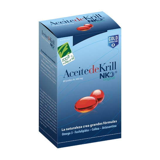 100% Natural Aceite De Krill Nko 80 perlas de 500mg