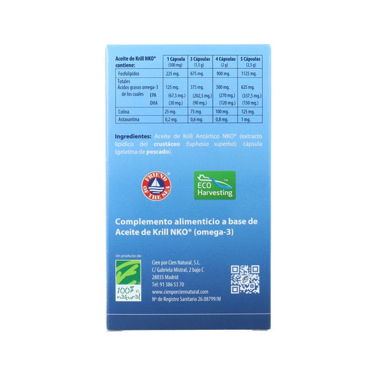 100% Natural Aceite de Krill Nko 80 Perlas de 500 mg