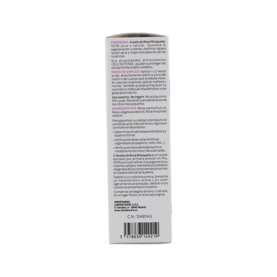 Arkopharma Forderma Aceite Rosa Mosqueta 30 ml