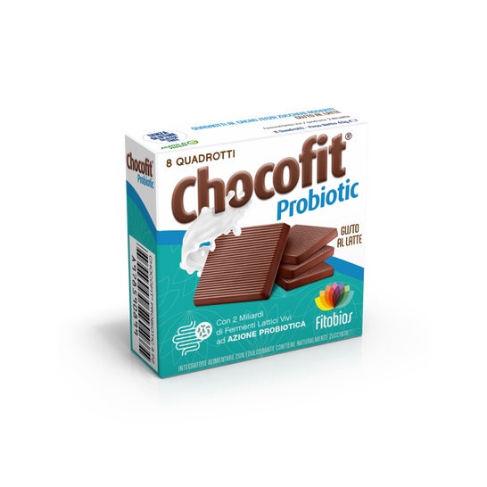 Fitobios Chocofit Probiotic Cioccolatini Gusto Latte 8 Unità