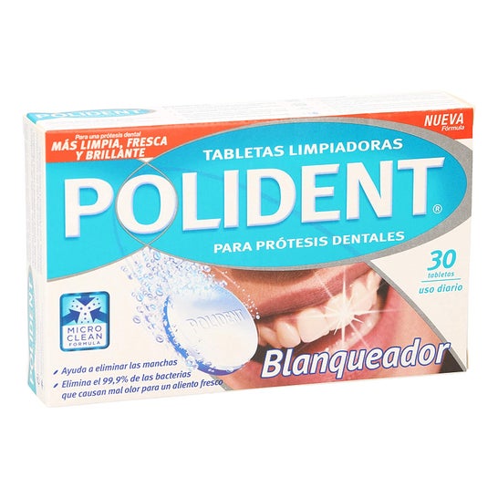 Polident Whitening Cleansing Whitening Tablets 30uds