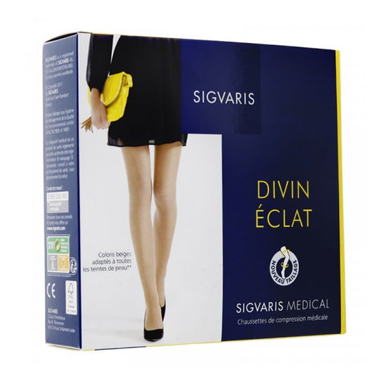Sigvaris Divin Eclat Socken Klasse 2 nackt Größe LN 1 Paar