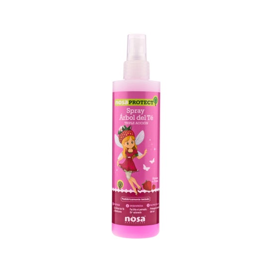 NosaProtect Spray Démêlant Triple Action Huile D’Arbre À Thé À La Fraise 250ml
