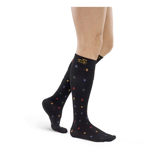 Solidea Socks For You Bamboo Square 5XXL Negro 1 Par