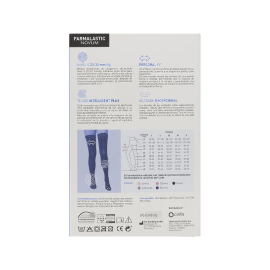 Farmalastic Novum Intelligent Plus Stumpfhose normale Kompression Farbe Kaviar G-2 1 Stck.