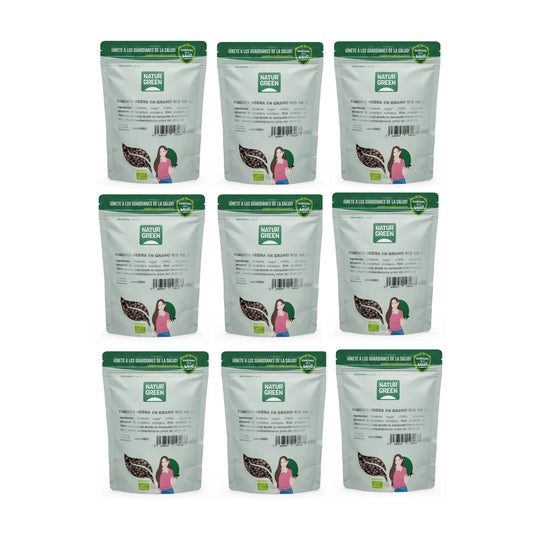 NaturGreen Pack Pimienta Negra en Grano Bio 9x100g