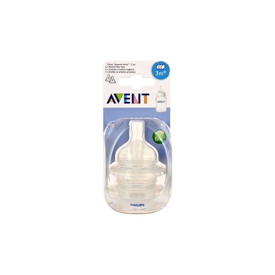 Avent Sauger Dense Flow Sauger 4 Löcher 6m+ 1pc
