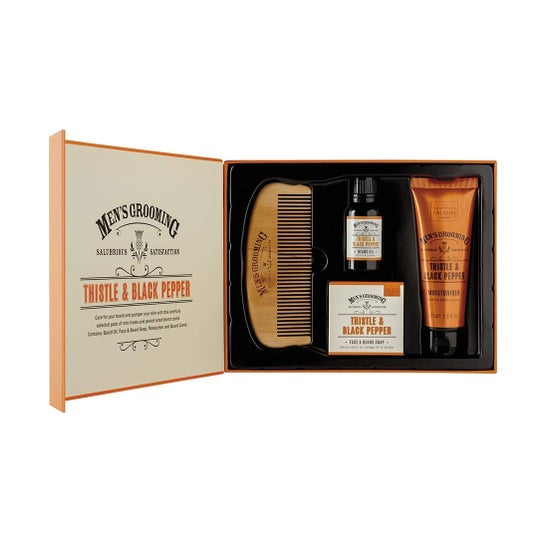 Men's Grooming Kit Thistle & Balck Pepper Face & Beard