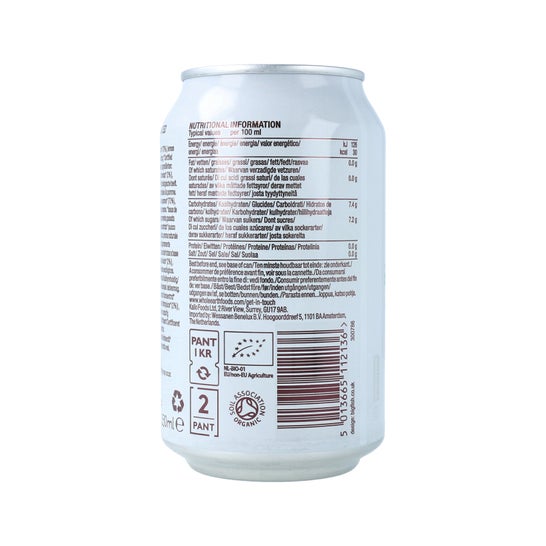 Açúcar Ecológico de Toda a Terra Refresco de Maçã Grátis 330ml