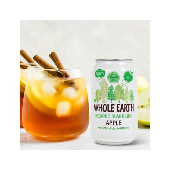 Açúcar Ecológico de Toda a Terra Refresco de Maçã Grátis 330ml