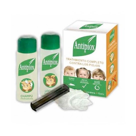 Antipiox Pack Shampoo And Lotion Pediculicide Med Liendreda And Cap