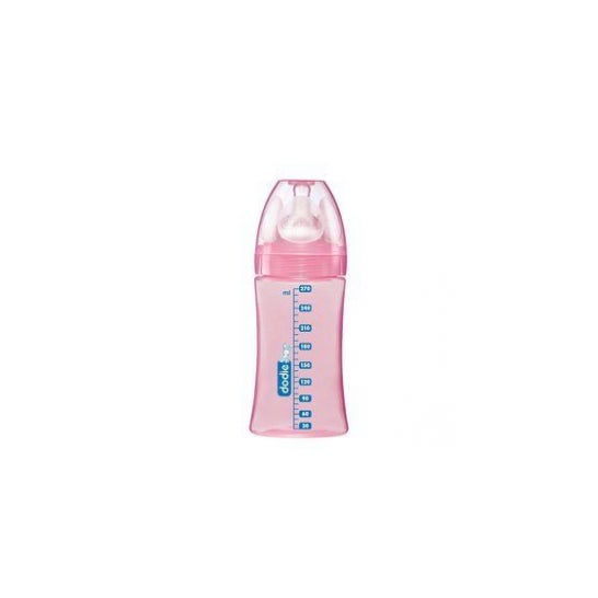Dodie Initiation+ Baby Bottle Pink 07 maanden 270ml