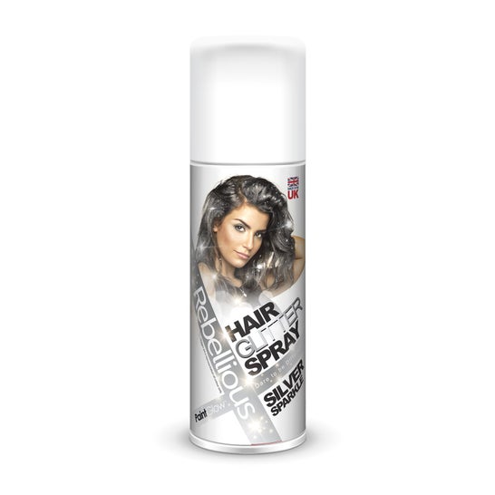 PaintGlow Hair Spray Glitter Rebellious Silver Sparkle 125ml
