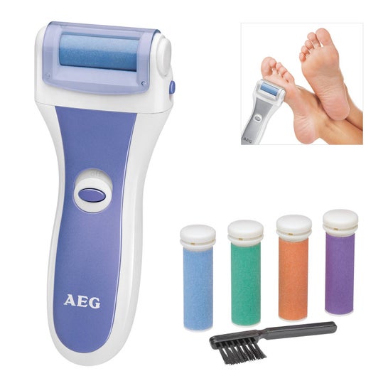 AEG PHE 5642 Aparato de pedicura para eliminar durezas y callos en los pies color azul y blanco