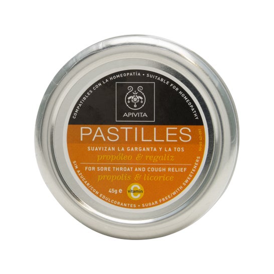 Apivita para el Dolor de garganta y Alivio de la Tos Regaliz 45 g