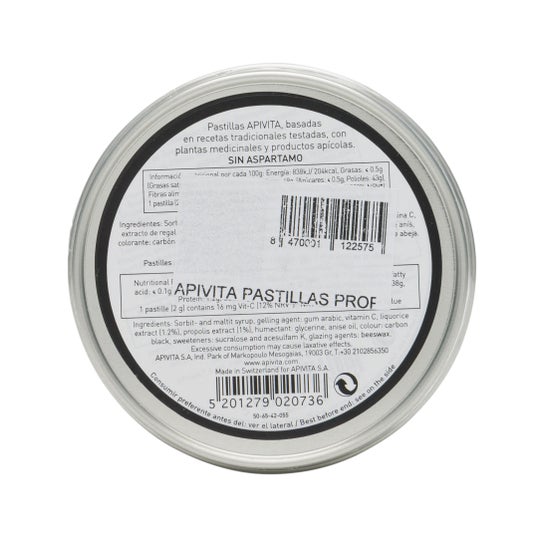 Apivita para el Dolor de garganta y Alivio de la Tos Regaliz 45 g
