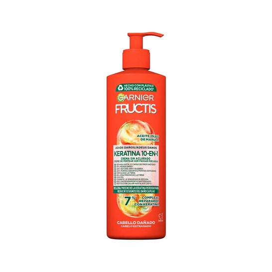 Garnier Fructis Keratina 10 En 1 Crema Sin Aclarado 400ml