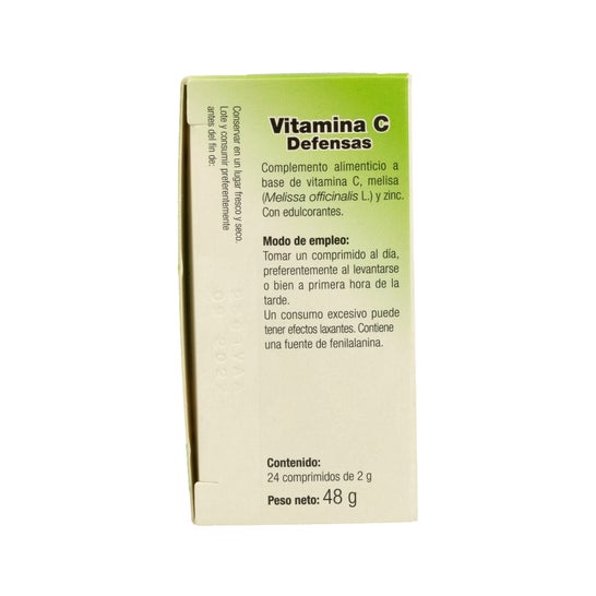 Vallesol vitamina C + melisa + zinc 24 comp