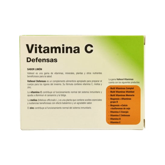 Vallesol vitamina C + melisa + zinc 24 comp