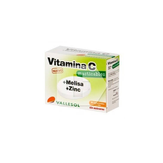 Vallesol vitamina C + melisa + zinc 24 comp