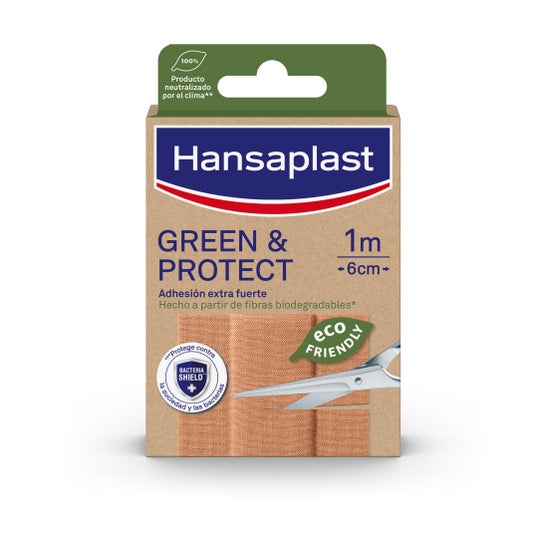 Hansaplast Green & Protect Apósito Tira 1m x 6cm