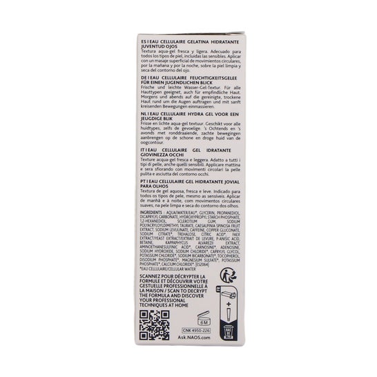 Institut Esthederm Eau Cellulaire Hydra Jugend Augen Gel 15 ml