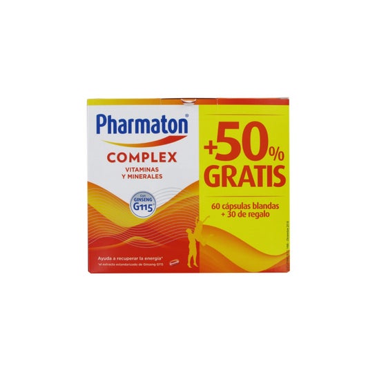 Pharmaton Complex Caps 60 + 30 Capsulas Pack Promocional