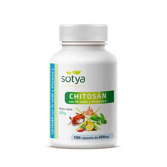 Sotya Chitosan + Grøn Te + Vitamin C 600mg 100cap