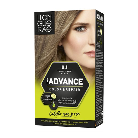 Llongueras Color Advance Hair Dye N8.1 Light Ash Blonde 1pc