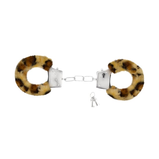 Crushious Love Cuffs Esposas de Felpa Leopardo 1ud