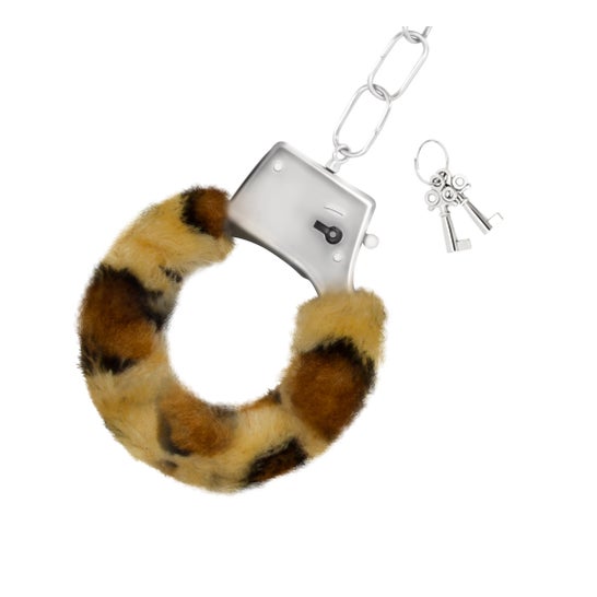 Crushious Love Cuffs Esposas de Felpa Leopardo 1ud