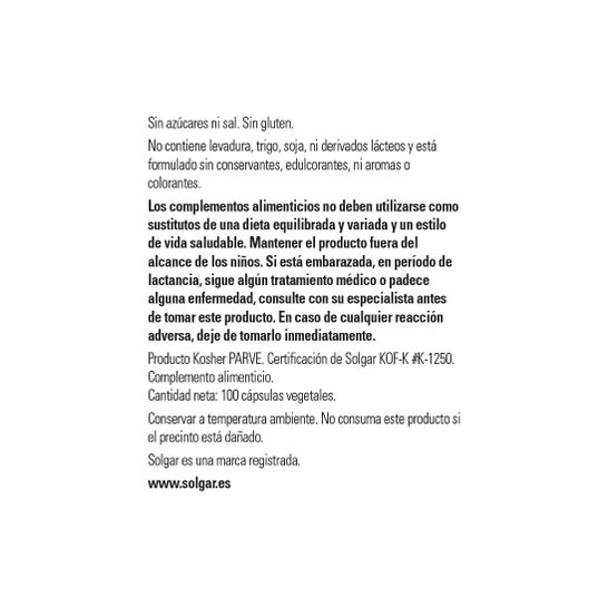 Solgar Vitamina C 500 mg 100vcaps