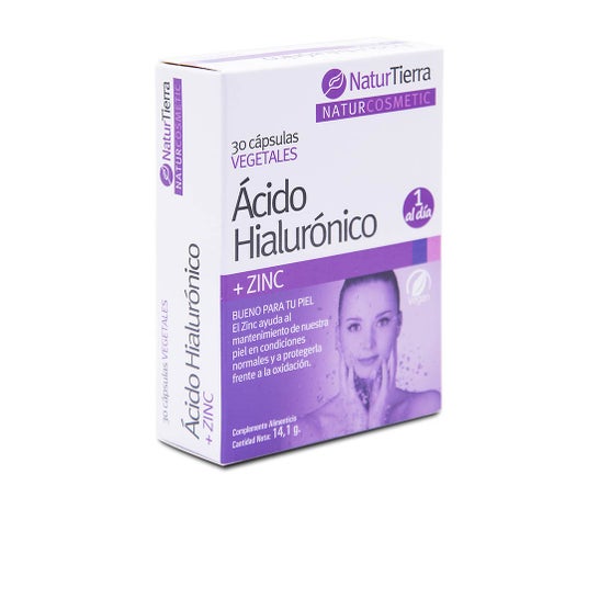 Naturtierra Hyaluronic Acid + Zinc 30 Vegetable Capsules