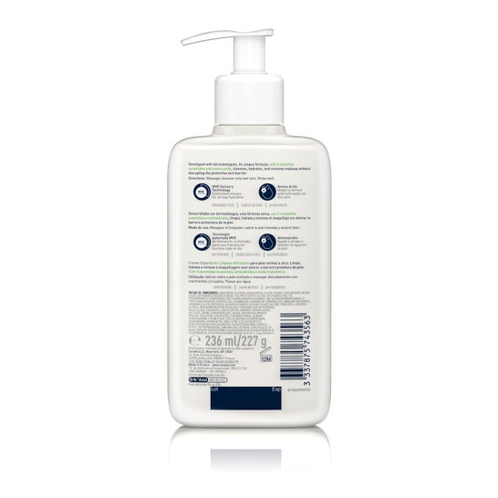 CeraVe Crema Espuma Limpiadora Hidratante 236ml