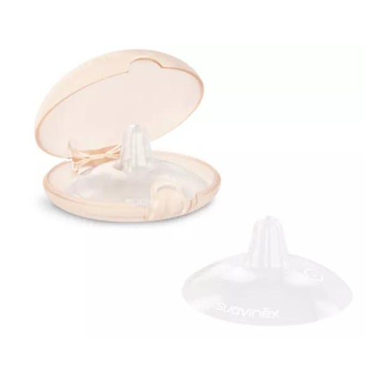 Suavinex Pezoneras de Silicona T-M 2uds + Caja Higiénica Suavinex Pezoneras de Silicona T-M 2uds + Caja Higiénica