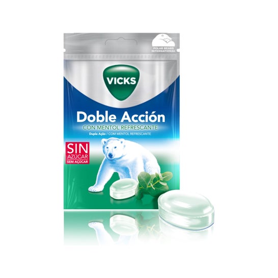 Vicks Praims Caramelos Doble Acción Mentol Refrescante 72g