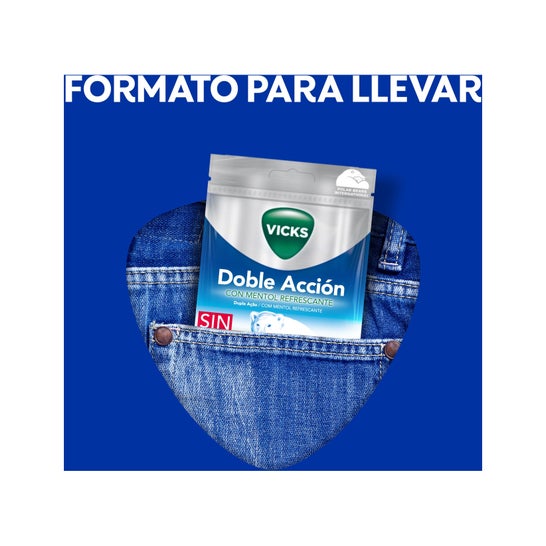 Vicks Praims Caramelos Doble Acción Mentol Refrescante 72g